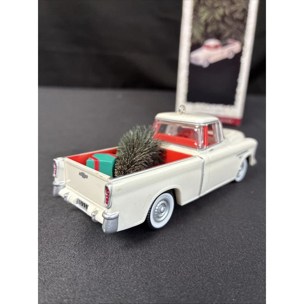 Hallmark Keepsake Ornaments 1956 Ford 1957 Chevy Bel Air 1955 Chevy Truck Set 3